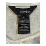 Ali Miles Womens Boho Tunic Top Size Large Beige 3/4 Sleeve Lace Knit Pockets Tan Photo 9