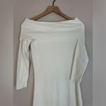o.p.t. White Off The Shoulder Long Sleeve Maxi Sweater Dress size XS $198 Photo 3