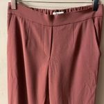 Babaton Aritzia Burgundy/Brick Red Tapered Leg Pants Size 4 EUC Photo 7