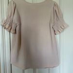 A New Day Beige Puff Sleeve Top Photo 1