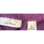 LL Bean Womens Purple Fleece Full Zip Long Robe Lounger Size L Cozy Minimalist Size L Photo 8