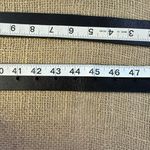 Lands' End Black Leather Belt And Buckle L-XLrg 41-47 Inch Photo 2