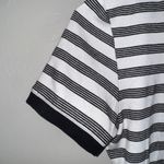 Maeve  by Anthropologie Crew Neck Short Sleeve Tee Sz S Black White Striped Photo 4