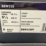 New Balance  Women's 550 Size 9.5 B White/brown |BBW550PF| Sneaker Shoe Photo 8