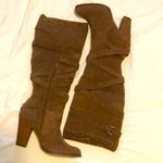 None 𝅺Aleena faux suede boots, 3 in heals, zipper down the side for putting on. Photo 0