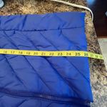 Lands' End  Women Large Quilted Puffer Vest Blue Full Zip Collar Photo 9