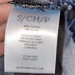 CAbi  Waterfront Denim Chambray Tie Neck Button Down Blouse Photo 6