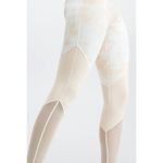 Fabletics Leggings Womens X Small White Orange Zone High Waisted 7/8 Powerhold Photo 3