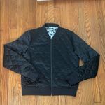 Blanc Noir Reversible Bomber Jacket Quilted Women's Small Black Photo 6