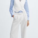 Mango White Vest Top Photo 1