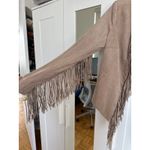 Guess Women's Tan Suede Fringe Jacket, Size S, EUC Photo 1