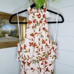 Lovers + Friends NWT Golden Ray Maxi Palm Print Halter Leaf Fall XS Photo 5