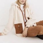 Madewell NEW (Re)sourced Fleece Hooded Zip Jacket, M, NB514 Photo 1