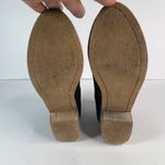 Seven7 Women's Soho Boot Black Suede CutOut Side Block Heel Ankle Booties Size 7 Photo 5