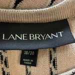 Lane Bryant  Pink and Black Striped Sweater Dress Size 18/20 EUC Photo 3