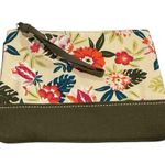 Lands End Floral Canvas Clutch Wristlet Bag Photo 6
