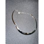 Silver Tone Collar Necklace Adjustable Chain Minimalist Women's Jewelry Photo 5
