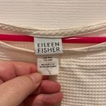 Eileen Fisher Ivory Textured Sleeveless Tank Top Made in USA Large Minimalist Photo 2