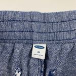 Old Navy  Blue Chambray Linen Blend Pull On Ankle Pants XS Photo 3