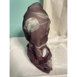 Women's Scarf Burgundy Rose Floral Sheer Light Wrap Red Photo 1