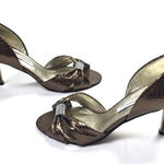 Caparros  Copper Faux Snakeskin‎ Embellished Heels Photo 0