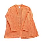 Laura Ashley  orange knit open front cardigan lightweight size Small Preloved Photo 6