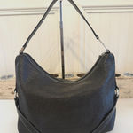 Ralph Lauren Lauren  Hobo Bag Womens Large Black Straw Shoulder Purse Work Office Photo 0