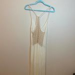 TYLIE Revolve Ivory High Low Tank Crochet Sleeveless Maxi Dress Size Large Photo 8