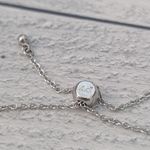 PV Adjustable Bracelet Silver Tone & Aquamarine Tones Photo 3