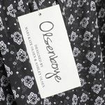 Olsenboye  Sheer Dress Woman’s size XL Keyhole Neck Elastic at waist Black White Photo 4