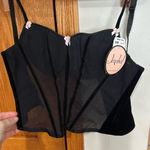 Jezebel  Black Corset with Pink Accents Photo 0