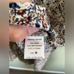 Ro & De  Anthropologie Boho Paisley Floral Print Dress Drop Waist Ruffle Sz M Photo 5