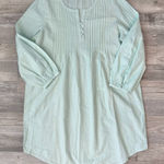 Vineyard Vines Light Blue Linen Pleated Shift Dress Coverup, Long Sleeve S34 Photo 0