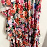 Mac Duggal NWT  Womens Dress Multicolor Floral Ruched Waist Asymmetrical Size 10 Photo 9