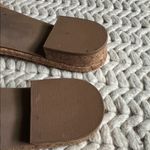 Ann Taylor  Brown Cork Woven Slides Photo 3