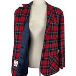 Pendleton Vintage 60'S 100% Virgin Wool Red Plaid Single Breasted Blazer Small Photo 1