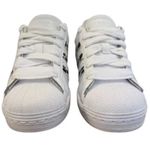 Adidas  Superstar Women’s S6 White Black Croc Pattern Classic Shell Toe Sneakers Photo 5