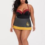Torrid Harry Potter Hogwarts Crest One Piece Underwire Swim Dress 4X Photo 1