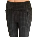 VYLETTE High Rise Black & Gray Plaid Legging Zippers Jegging ~ Women's SMALL Photo 2