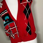 The Vintage Shop Vintage Cottagecore Plaid Knit Sweater Vest  Photo 2