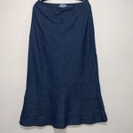 Roper western bias cut midi skirt 100% cotton indigo blue woman size MEDIUM Photo 2