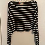 Free People Beach Striped Cropped Ribbed Top Photo 0