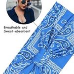 None NWOT Large Bohemian style Wide Head bands set of 4 red blue multicolor Photo 10