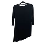 Clara Sun Woo Black Stretch Asymmetrical Tunic Top Size S Photo 1
