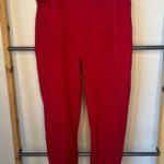Yogalicious NWOT Lux Crop leggings cranberry color size Small Photo 0
