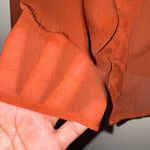 Free People Forever that girl Brown Ruffled Long Sleeve Blouse Photo 8