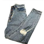We Wore What  High Rise Denim Jeans with Distressed Look Photo 0