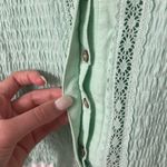 Free People  On My Mind Lace Tank Top In Succulent Green Size XS Photo 4