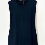 Ellison Staud dress, sleeveless, mini length, shoulder pads, pockets, black Photo 2