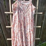 NEW Bombay Paisley Pink Print With Mirrored Accent On BODICE Dress XS Silver Photo 9
